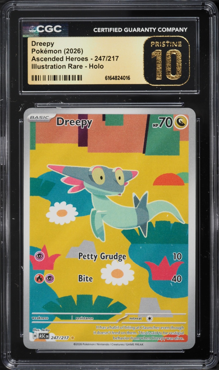 2026 Pokemon Mega Evolution Ascended Heroes IR Dreepy #247 CGC 10 PRISTINE