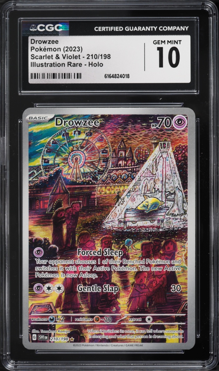2023 Pokemon Scarlet & Violet IR Drowzee #210 CGC 10 GEM MINT