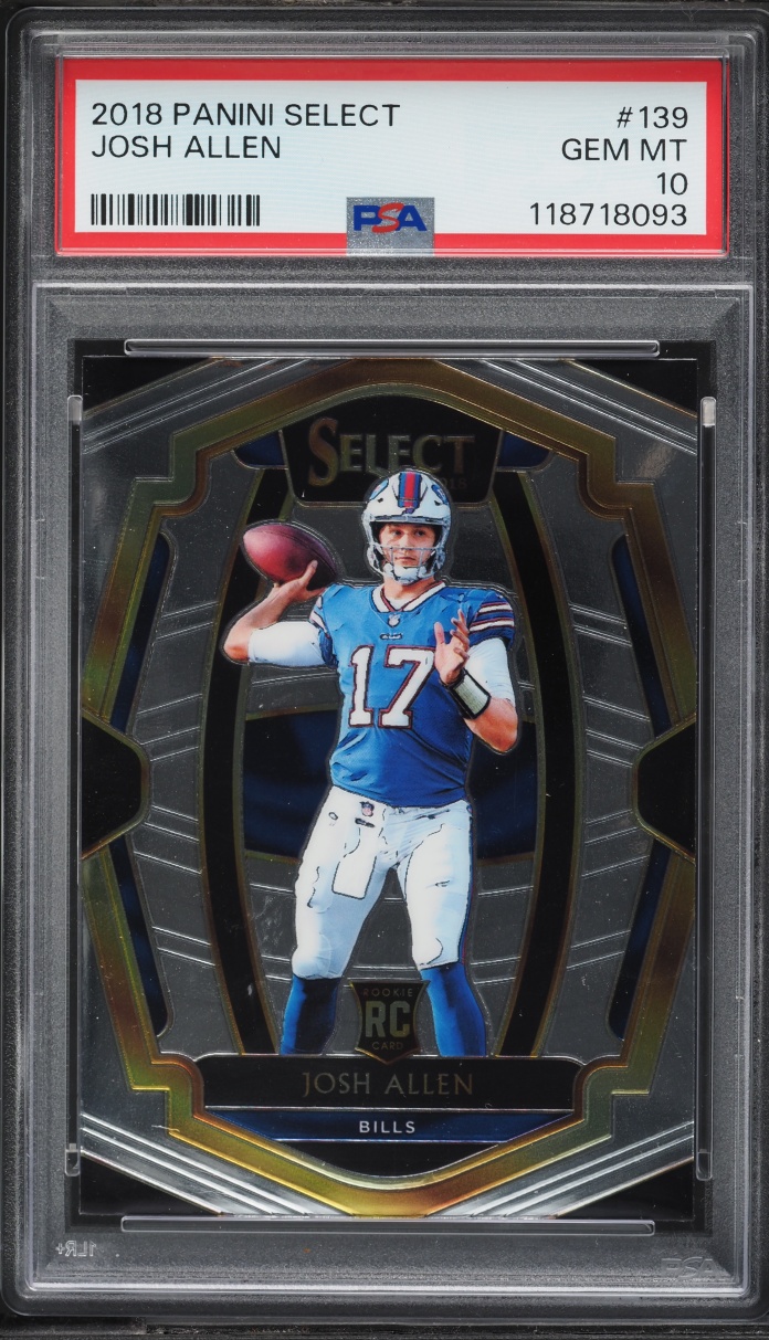 2018 Select Premier Level Josh Allen ROOKIE #139 PSA 10 GEM MINT