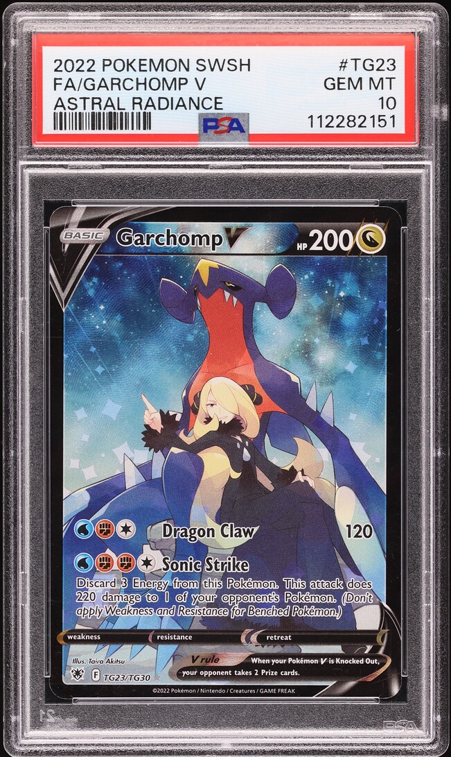 2022 Pokemon Sword & Shield Astral Radiance CHR Garchomp V #TG23 PSA 10 GEM MINT