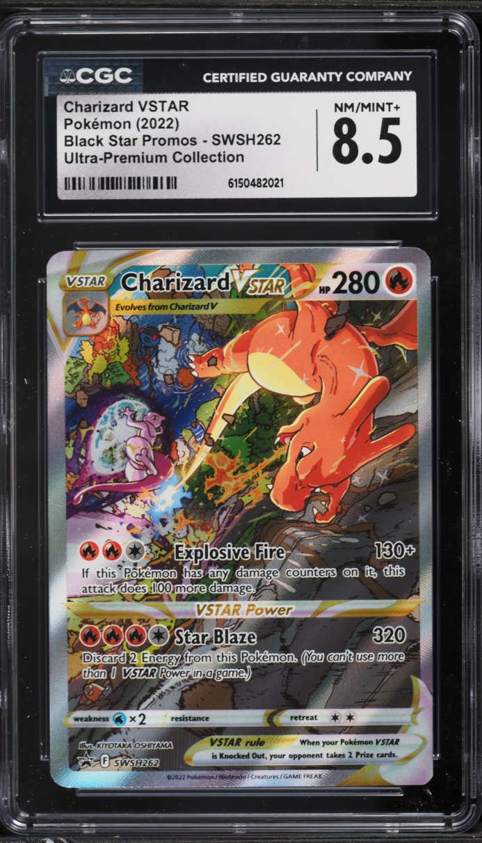 2022 Pokemon Sword & Shield Promo Ultra Premium Alt Art Charizard VSTAR CGC 8.5 NM-MT+