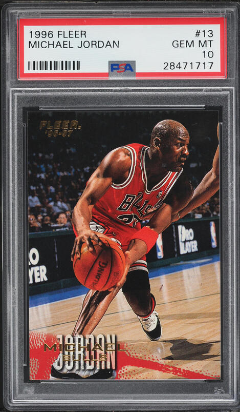 1996 Skybox E-X2000 Michael Jordan #9 PSA 10 GEM MINT on Fanatics