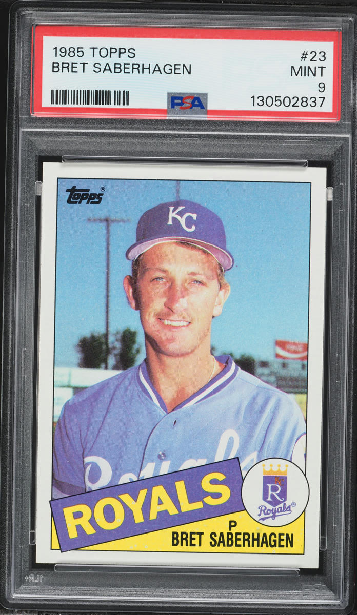 1985 Topps Bret Saberhagen ROOKIE #23 PSA 9 MINT