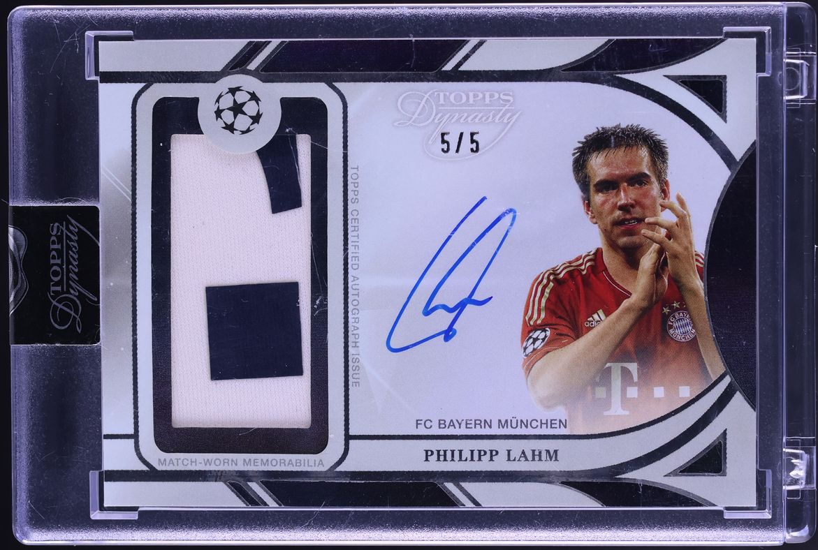 2024 Topps Dynasty UEFA Club Competitions Black Philipp Lahm PATCH AUTO 5/5 #APL-PL2
