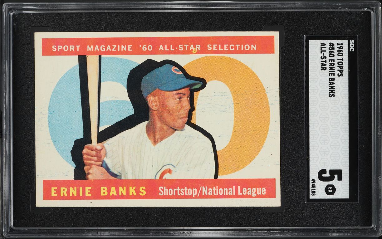 1960 Topps Ernie Banks ALL-STAR #560 SGC 5 EX