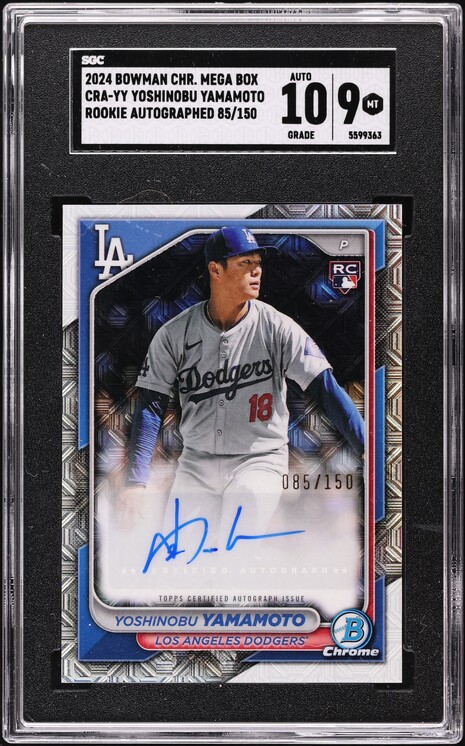 2017 BBM Orix Buffaloes Yoshinobu Yamamoto ROOKIE #BS22 PSA 10 GEM