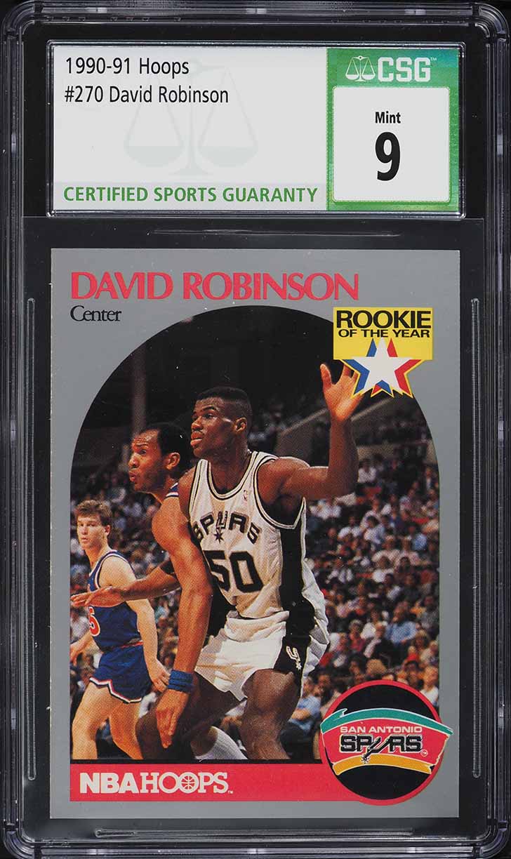 1990 Hoops David Robinson #270 CSG 9 MINT