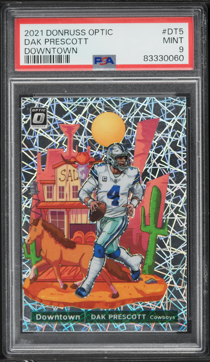 2021 Donruss Optic Downtown Dak Prescott #DT5 PSA 9 MINT