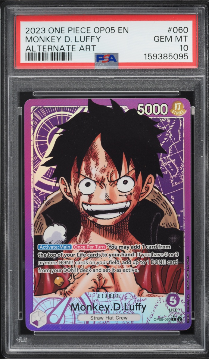 2023 One Piece Awakening Of The New Era Monkey D. Luffy #OP05-060 PSA 10 GEM MINT