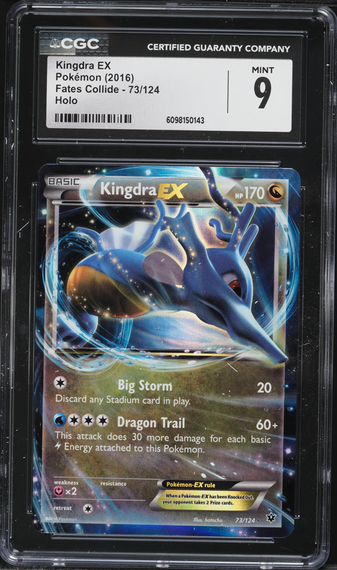 2016 Pokemon XY Fates Collide Holo Kingdra EX #73 CGC 9 MINT