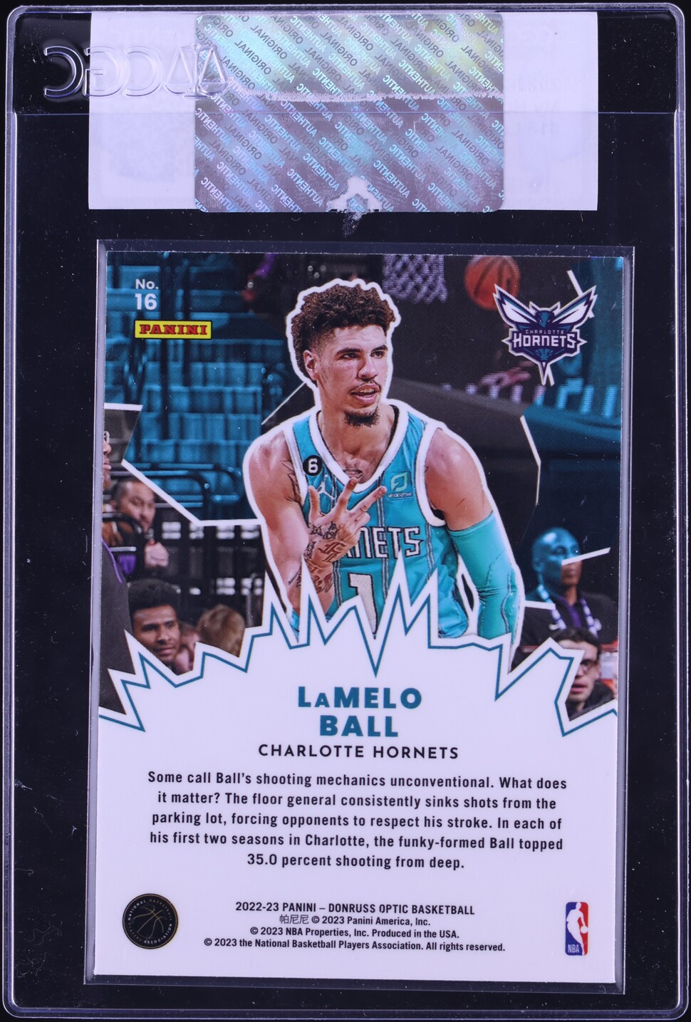 2022 Donruss Optic My House LaMelo Ball #16 CGC AUTH