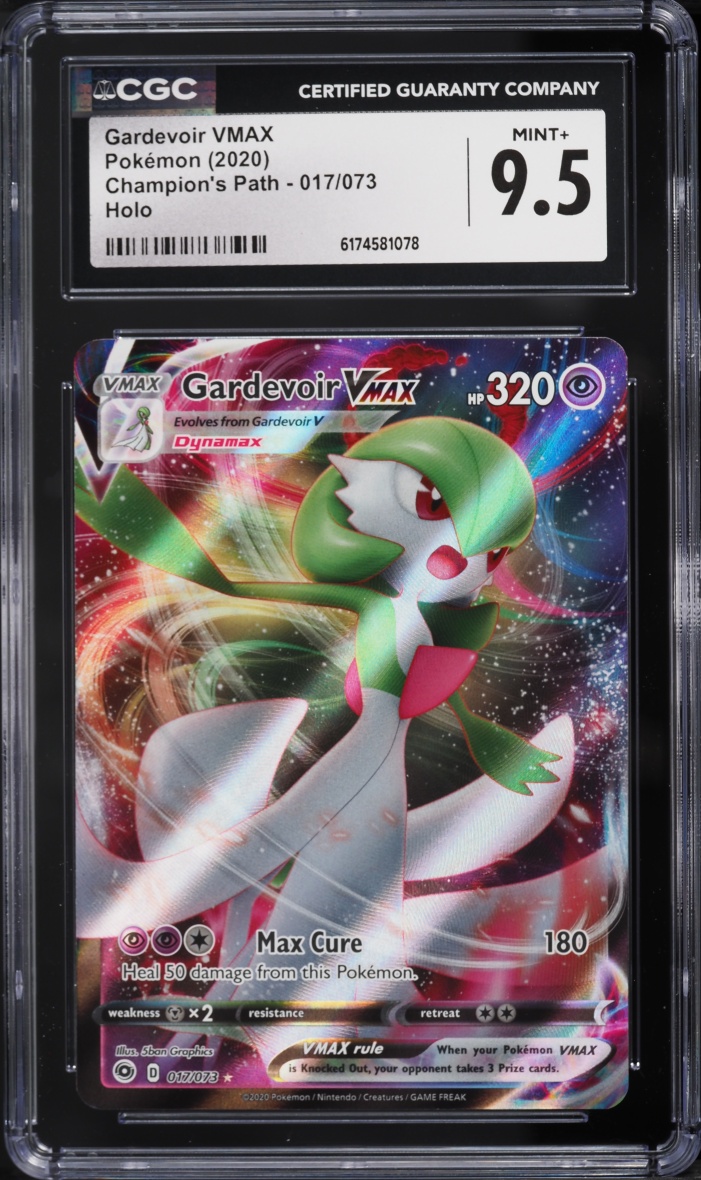 2020 Pokemon Sword & Shield Champion's Path Full Art Gardevoir VMAX #17 CGC 9.5 MINT+