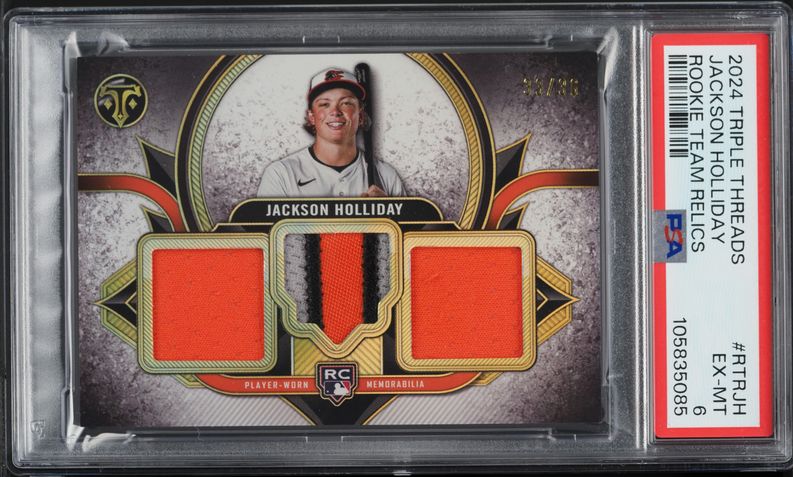 2024 Bowman Sterling Jackson Holliday ROOKIE #BSR20 PSA 7 NRMT on