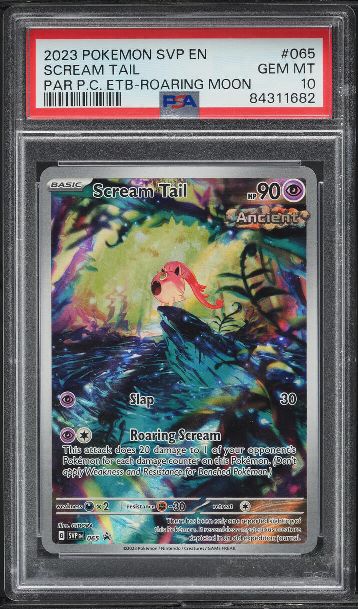 2023 Pokemon SV Black Star Promo Paradox Rift ETB Scream Tail #65 PSA 10 GEM MINT