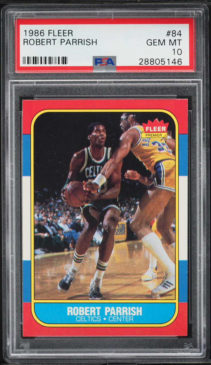 1986 Fleer Basketball Robert Parrish #84 PSA 10 GEM MINT