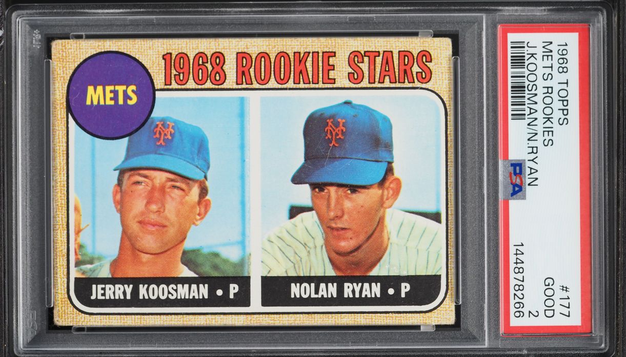 1968 Topps Nolan Ryan ROOKIE #177 PSA 2 GD