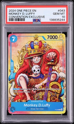 2024 One Piece Japanese Promo X Mos Burger Monkey D. Luffy #P-080