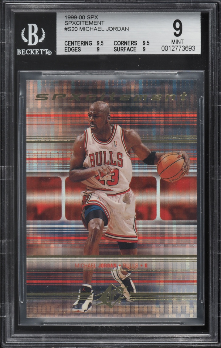 1999 SPx Spxcitement Michael Jordan #S20 BGS 9 MINT