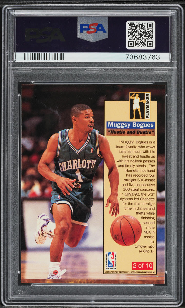 1992 Ultra Playmaker Muggsy Bogues #2 PSA 8 NM-MT