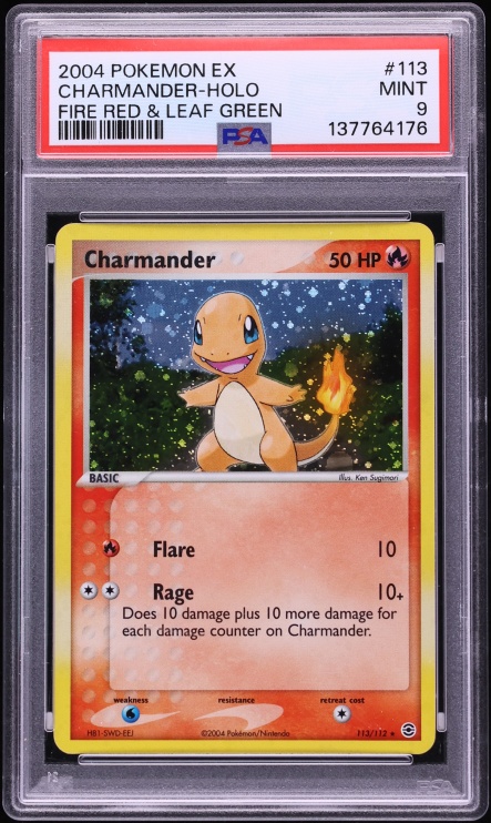 2004 Pokemon EX Fire Red & Leaf Green Holo Charmander #113 PSA 9 MINT