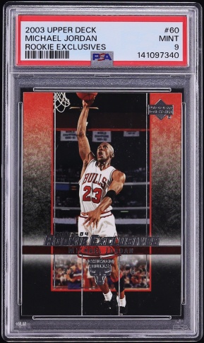 2003 Upper Deck Rookie Exclusives Michael Jordan #60 PSA 9 MINT