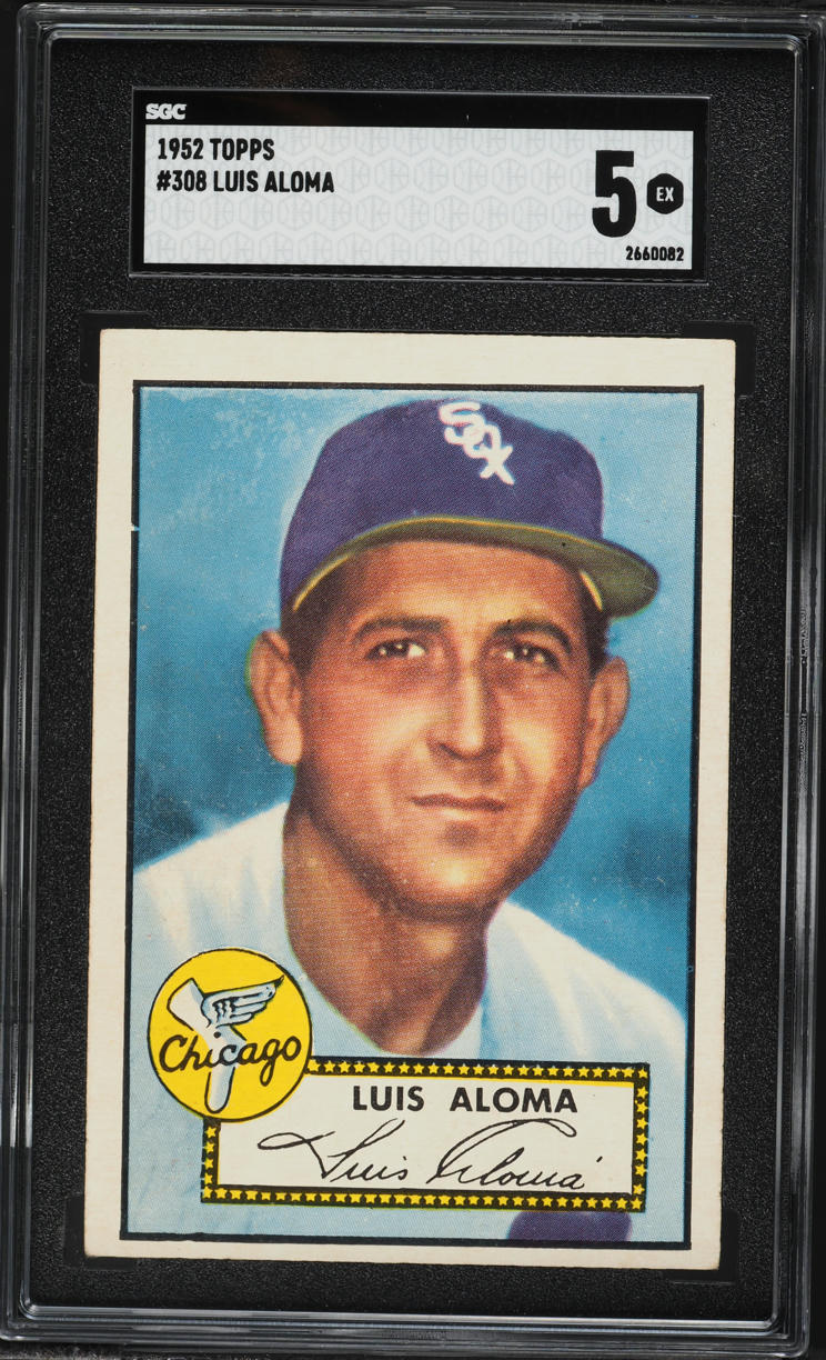 1952 Topps Luis Aloma #308 SGC 5 EX