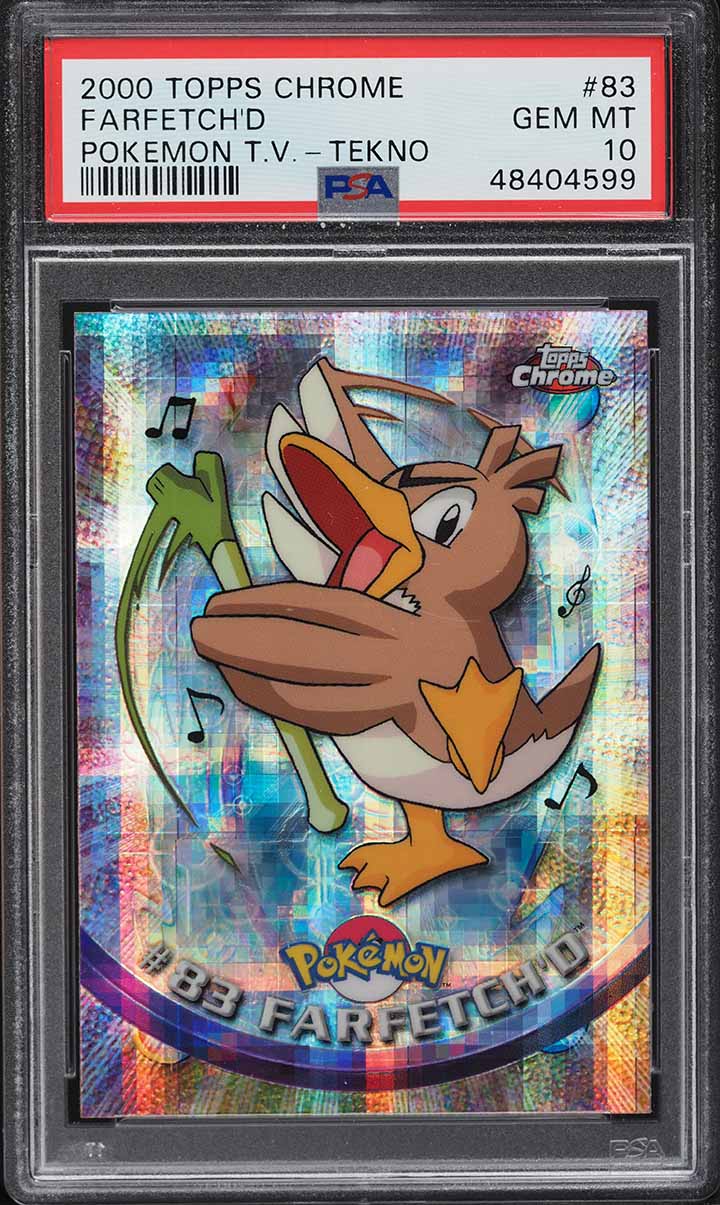 2000 Topps Chrome Pokemon Series 2 Tekno Farfetch'd #83 PSA 10 GEM MINT