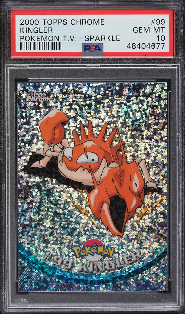 2000 Topps Chrome Pokemon Series 2 Sparkle Kingler #99 PSA 10 GEM MINT