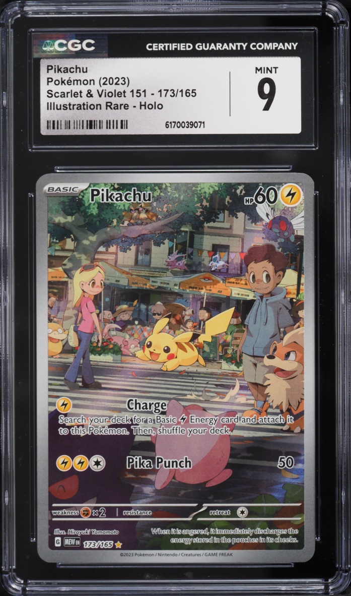 2023 Pokemon Scarlet & Violet 151 IR Pikachu #173 CGC 9 MINT