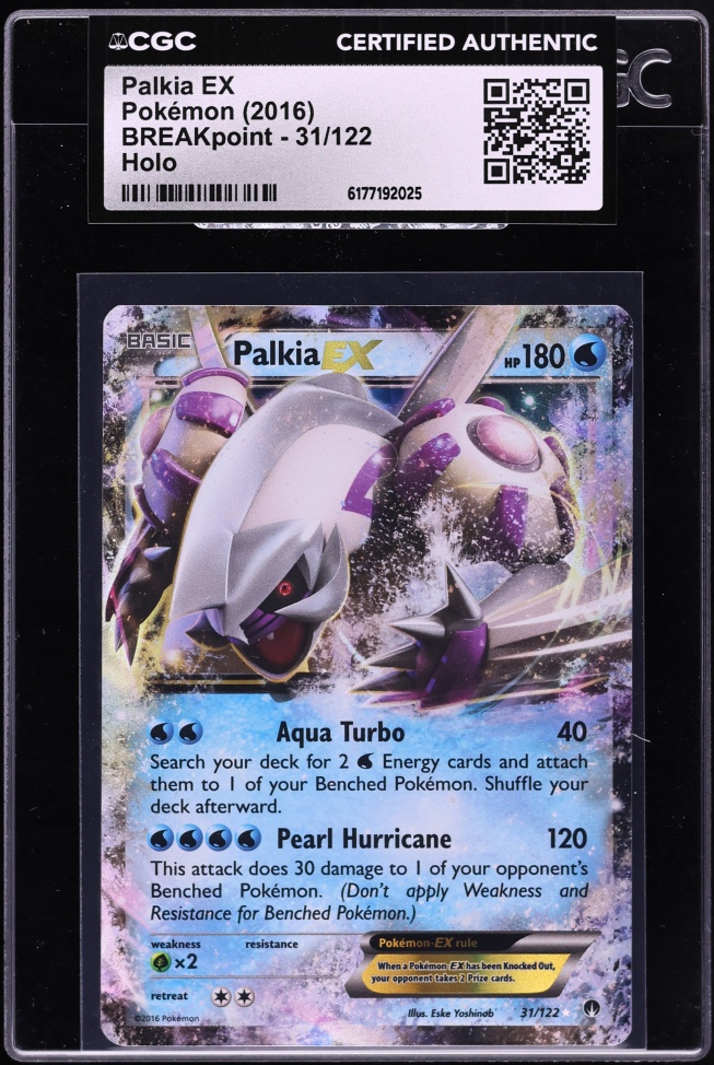 2016 Pokemon XY BREAKpoint Holo Palkia EX #31 CGC AUTH
