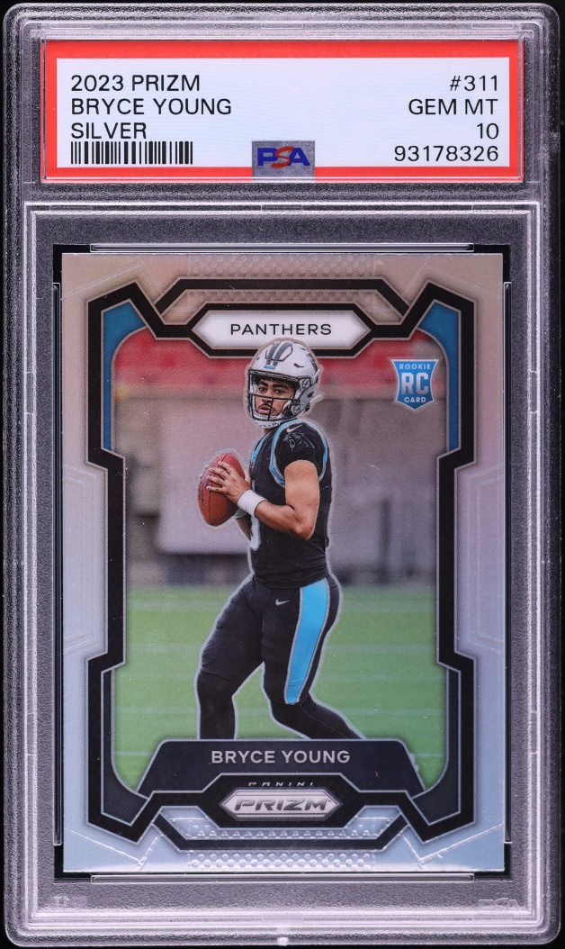 2023 Panini Prizm Silver Bryce Young ROOKIE #311 PSA 10 GEM MINT