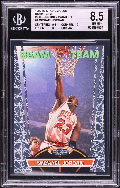 1993 Stadium Club Beam Team Michael Jordan #4 PSA 9 MINT on
