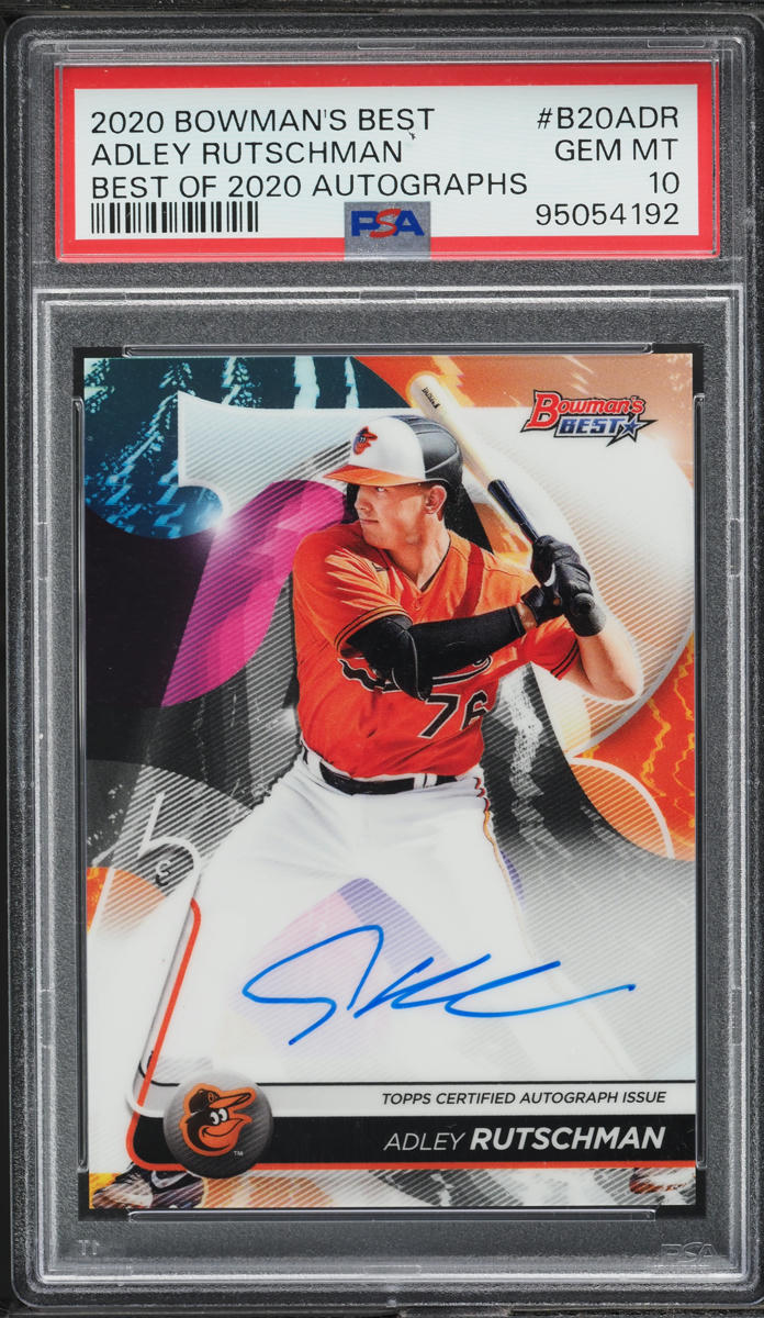 2020 Bowman's Best Of '20 Adley Rutschman PROSPECT AUTO #B20ADR PSA 10 GEM MINT