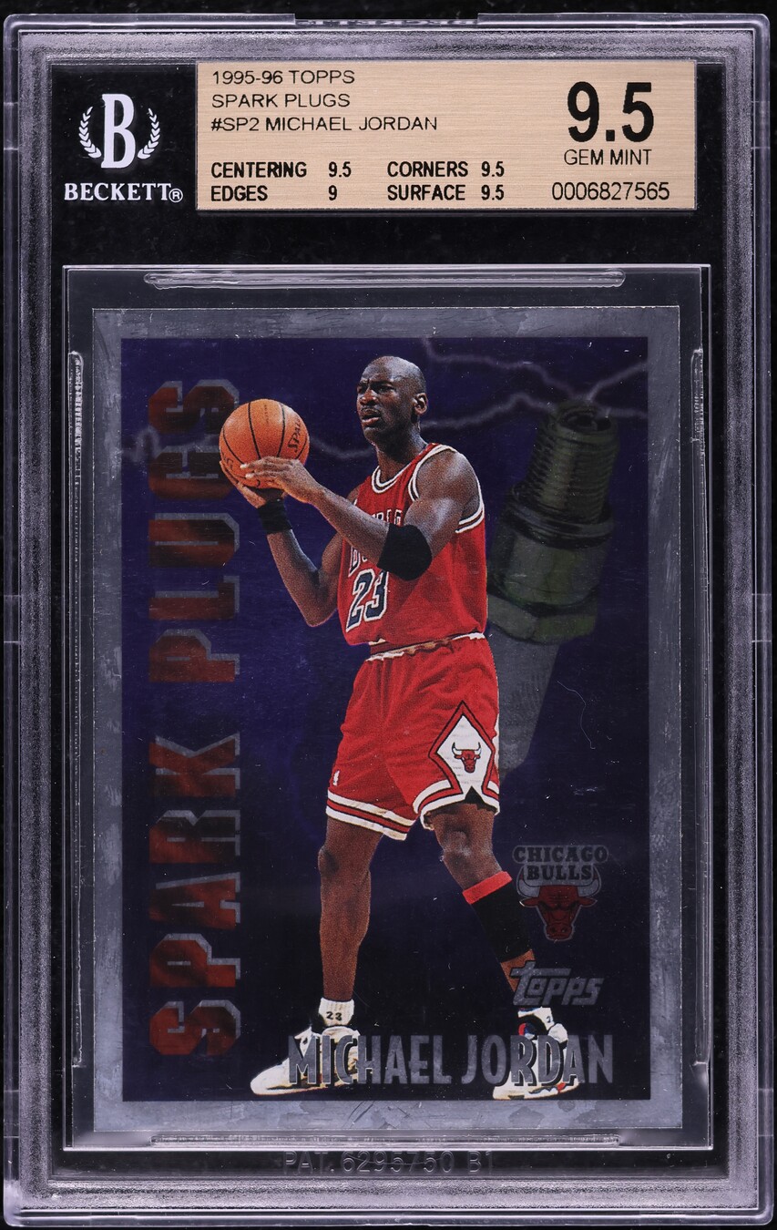 1995 Topps Spark Plugs Michael Jordan #SP2 BGS 9.5 GEM MINT