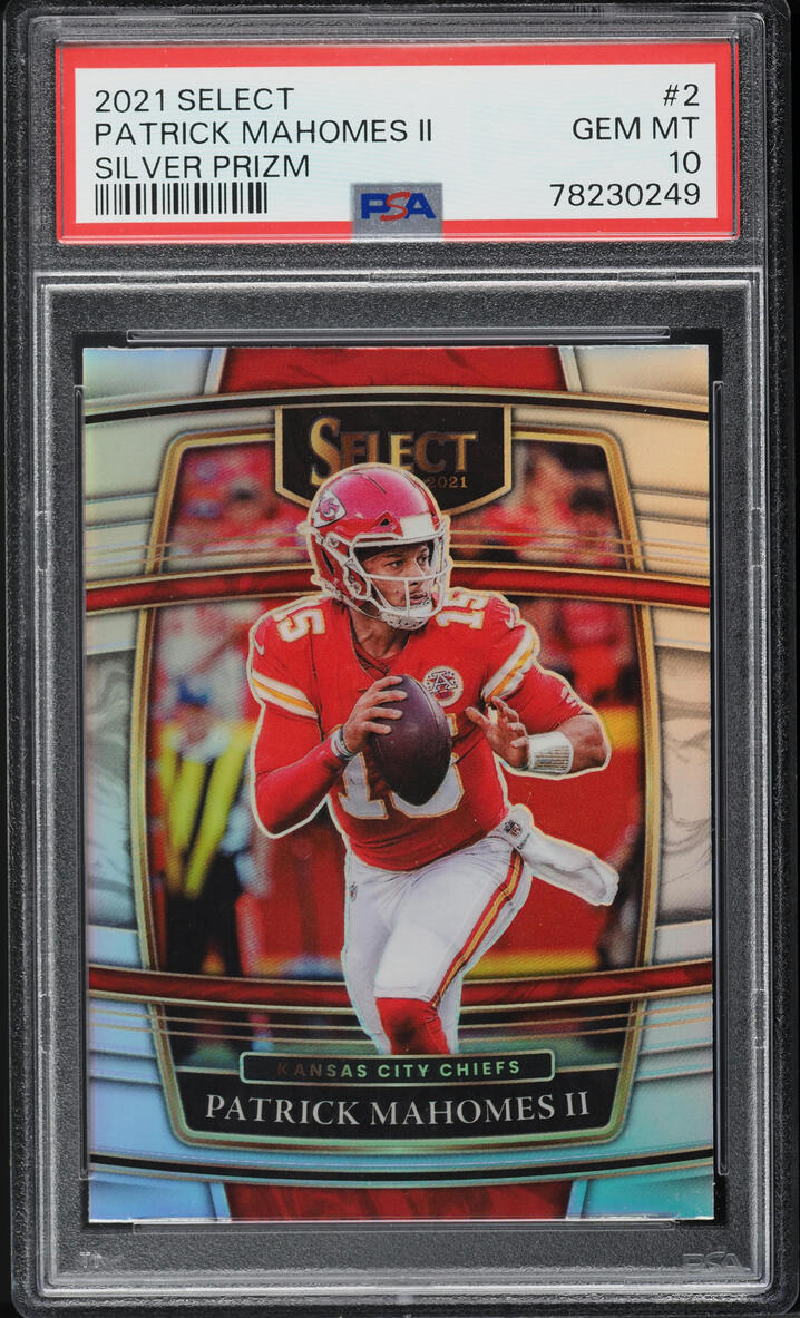 2021 Select Concourse Silver Prizm Patrick Mahomes II #2 PSA 10 GEM MINT