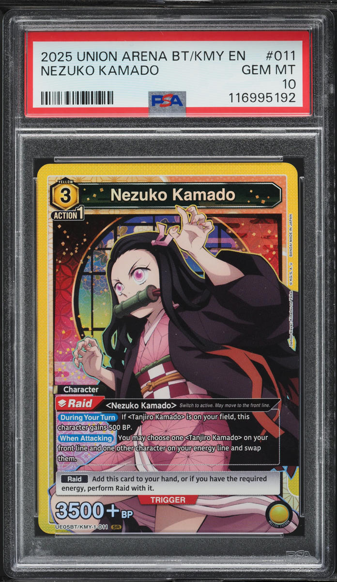 2025 Union Arena Demon Slayer Nezuko Kamado #KMY-1-011 PSA 10 GEM MINT