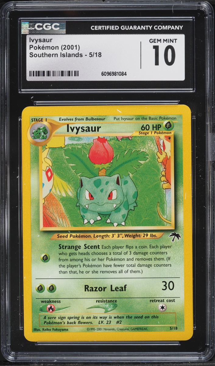 2001 Pokemon Southern Islands Ivysaur #5 CGC 10 GEM MINT
