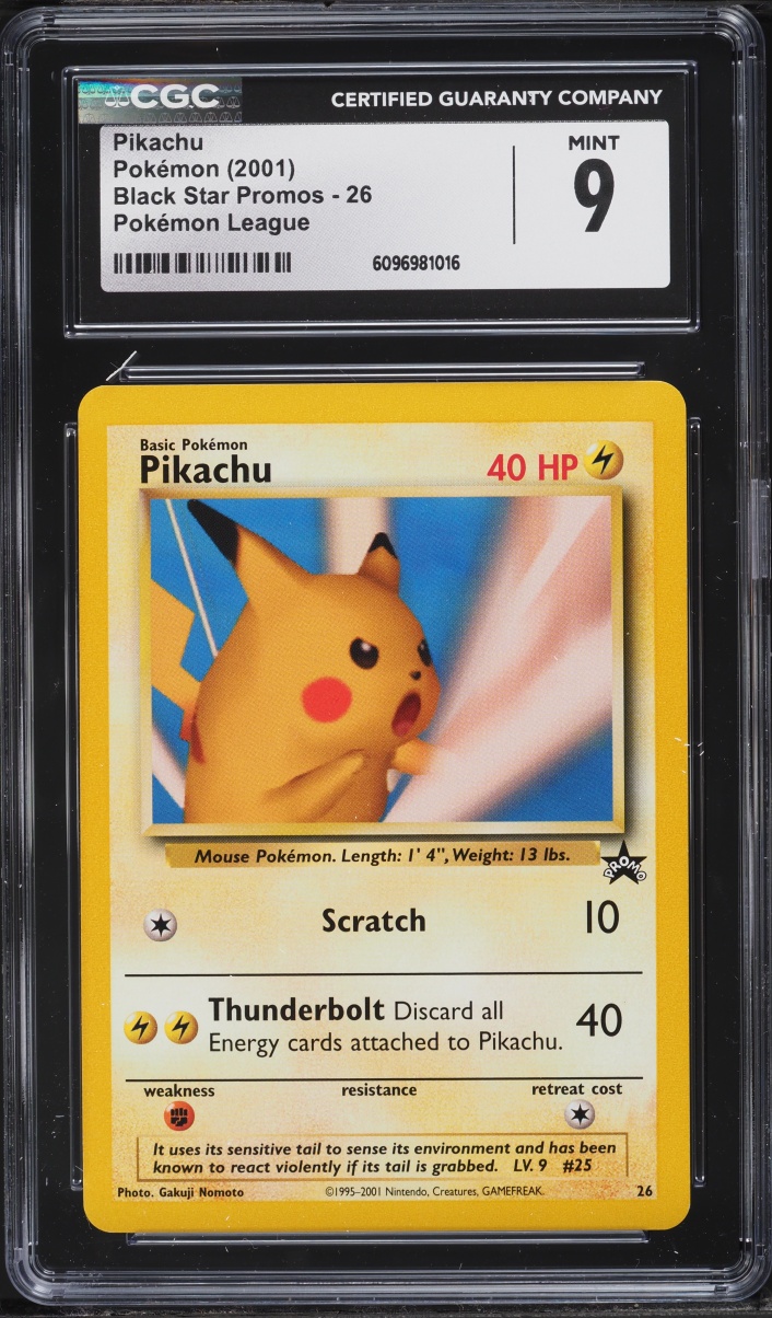 2001 Pokemon League Promo Pikachu #26 CGC 9 MINT