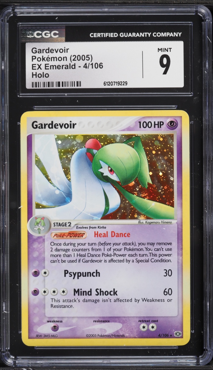 2005 Pokemon EX Emerald Holo Gardevoir #4 CGC 9 MINT
