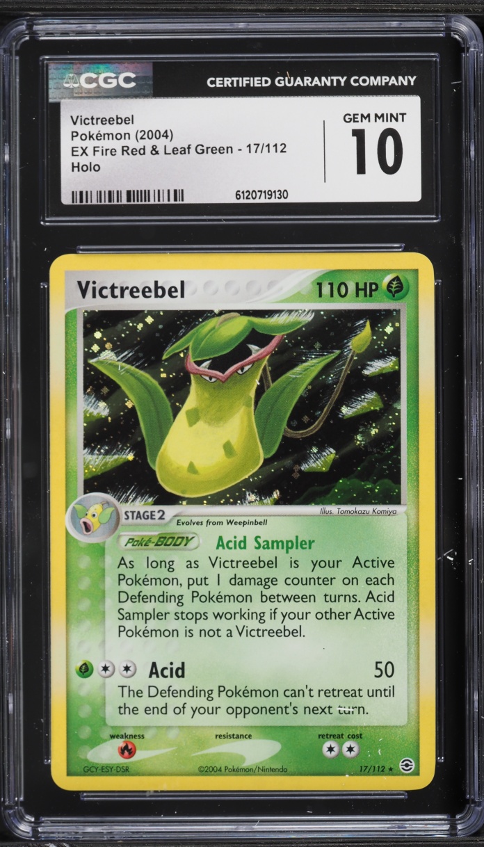 2004 Pokemon EX Fire Red & Leaf Green Holo Victreebel #17 CGC 10 GEM MINT