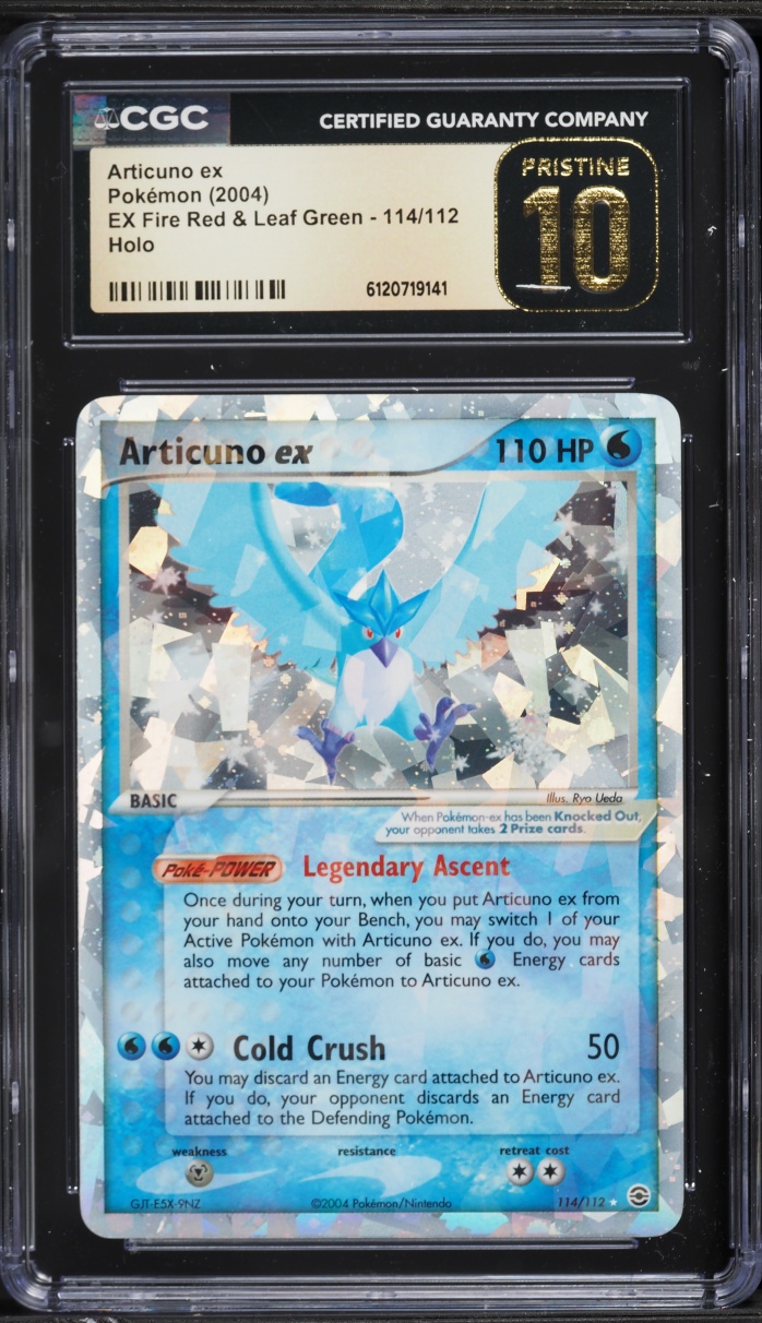 2004 Pokemon EX Fire Red & Leaf Green Holo Articuno ex #114 CGC 10 PRISTINE