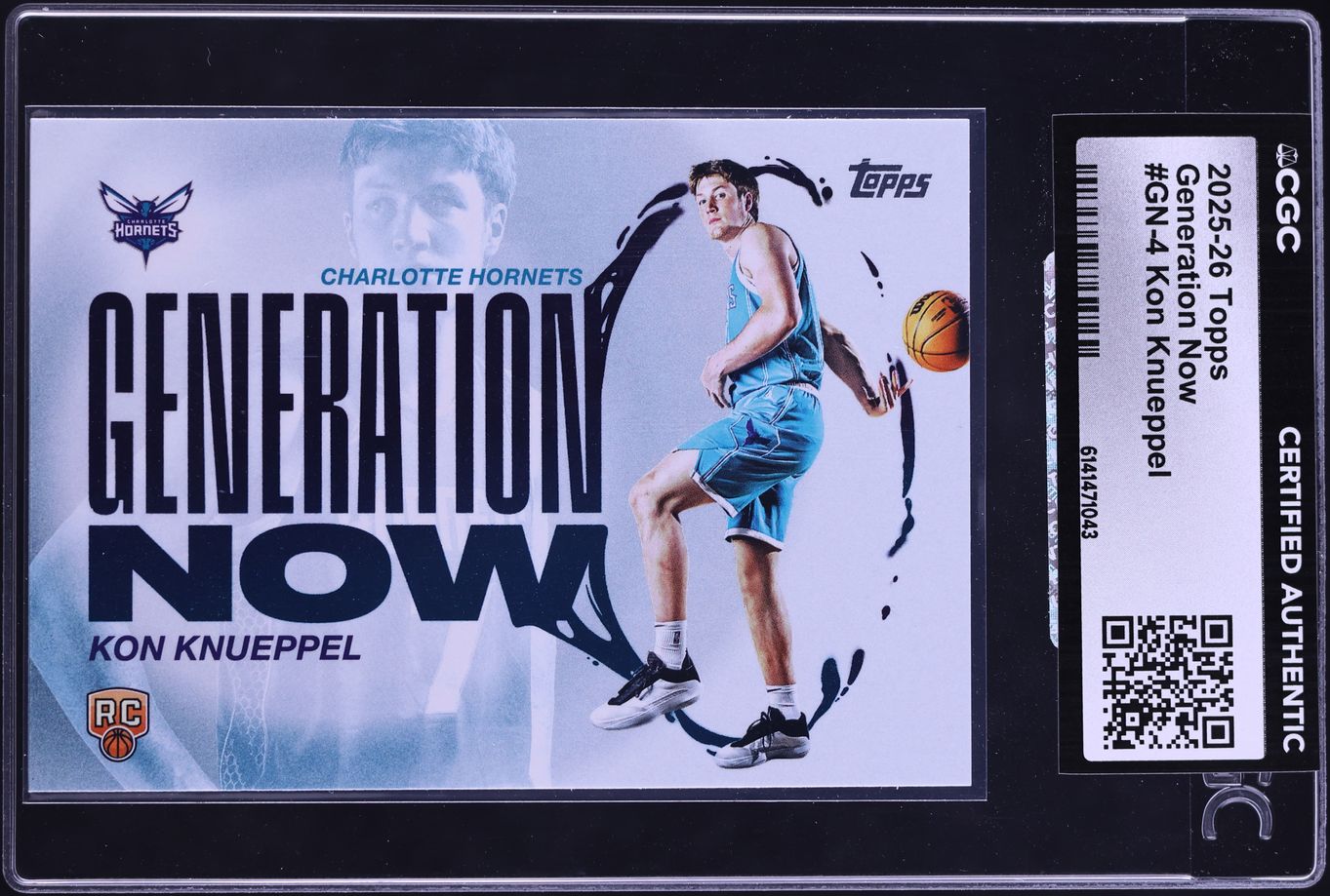 2025 Topps Generation Now Kon Knueppel ROOKIE #GN-4 CGC AUTH