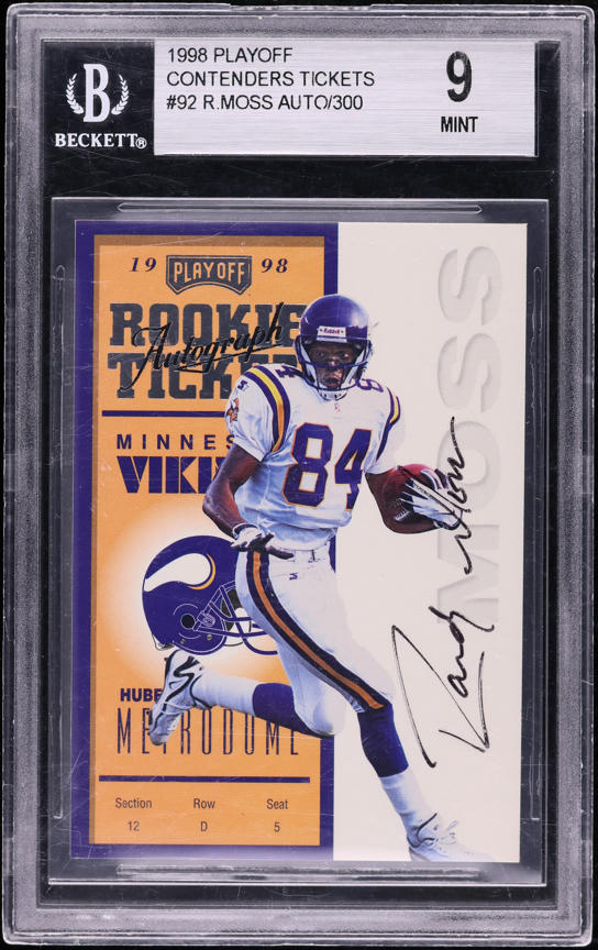 1998 Ultra Masterpiece Randy Moss ROOKIE 1/1 #207P PSA 5 EX on