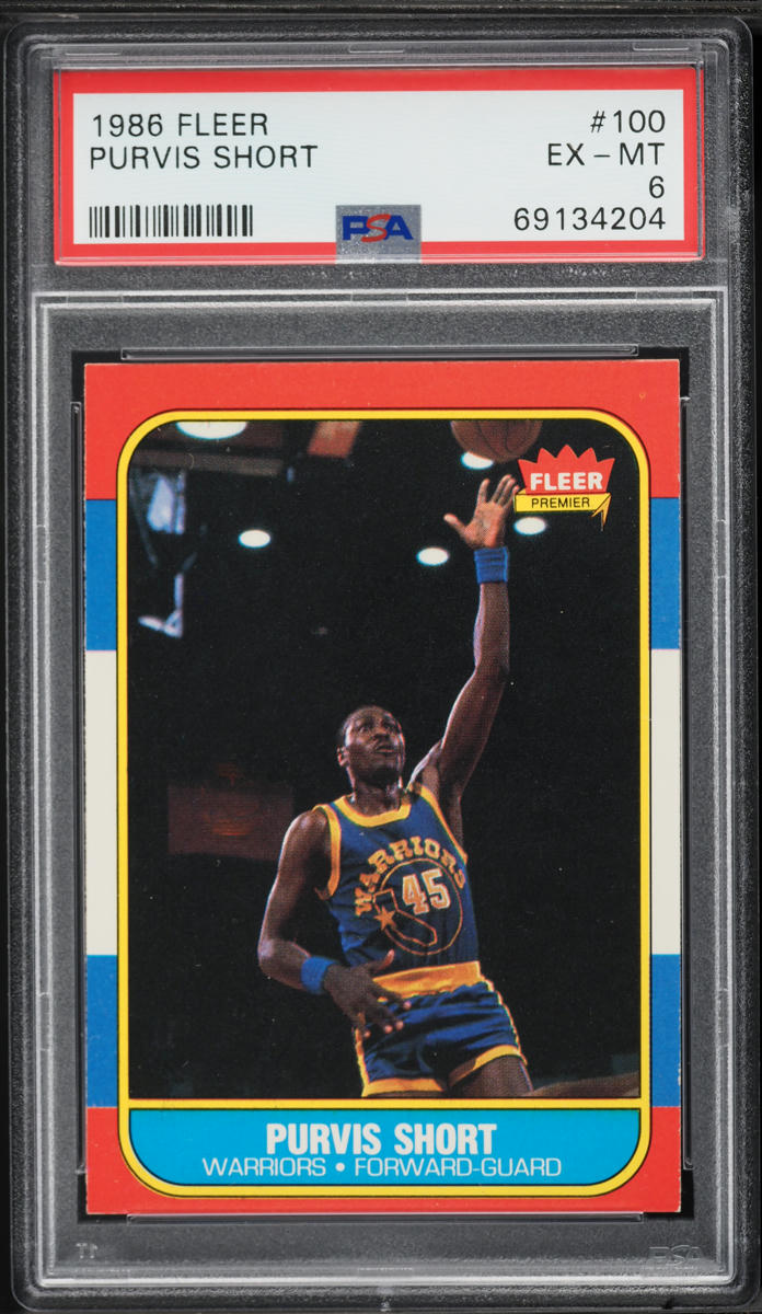 1986 Fleer Basketball Purvis Short #100 PSA 6 EXMT