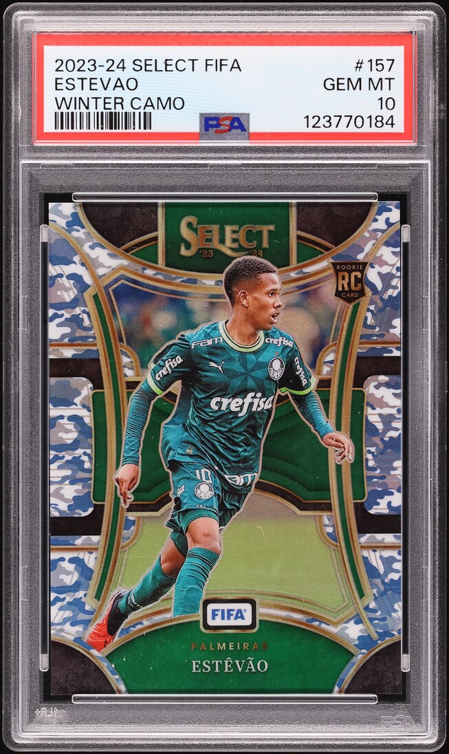 2023 Select Mezzanine FIFA Winter Camo Estevao ROOKIE /99 #157 PSA 10 GEM MINT
