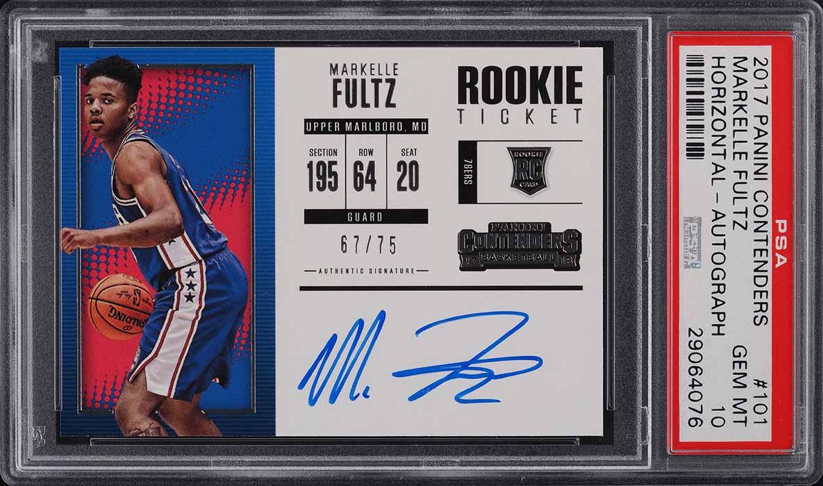 2017 Panini Prizm Markelle Fultz ROOKIE #1 PSA 9 MINT on Fanatics