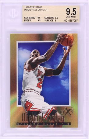 1996 Baio Space Jam Stickers Michael Jordan #22 PSA 6.5 EXMT+ on