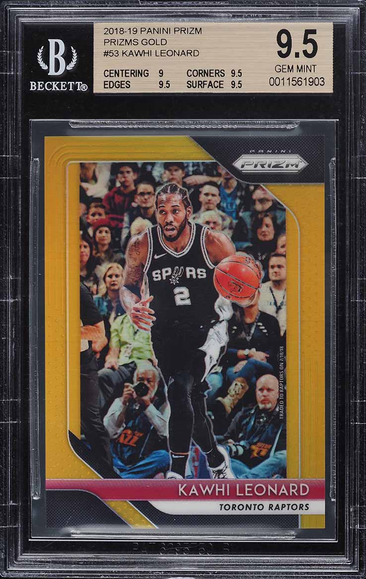 2013 Panini Prizm Purple Die-Cut Kawhi Leonard /49 #143 PSA 10 GEM