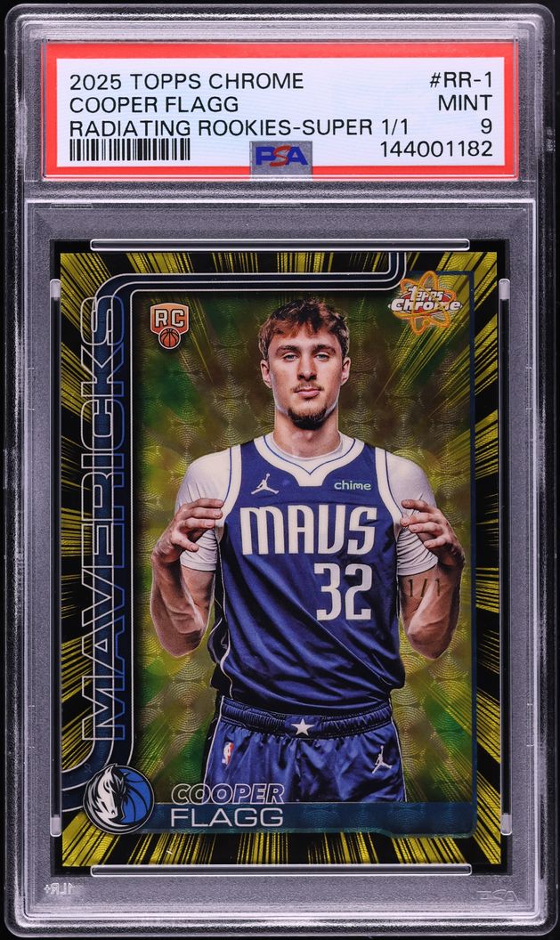 2025 Topps Chrome Radiating Superfractor Cooper Flagg ROOKIE 1/1 #RR-1 PSA 9 MINT