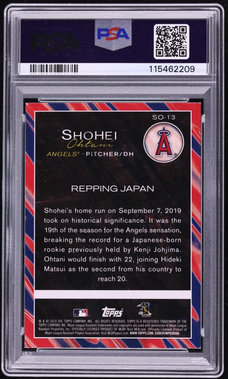 2023 Topps Archives Signature Series '19 Shohei Ohtani AUTO 1/1 #SO-13 PSA 8 NM-MT